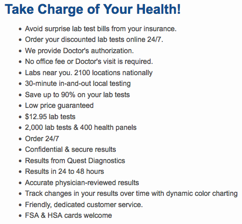 Support Radical Truth when you get discounted blood tests! Ulta Labs Tests