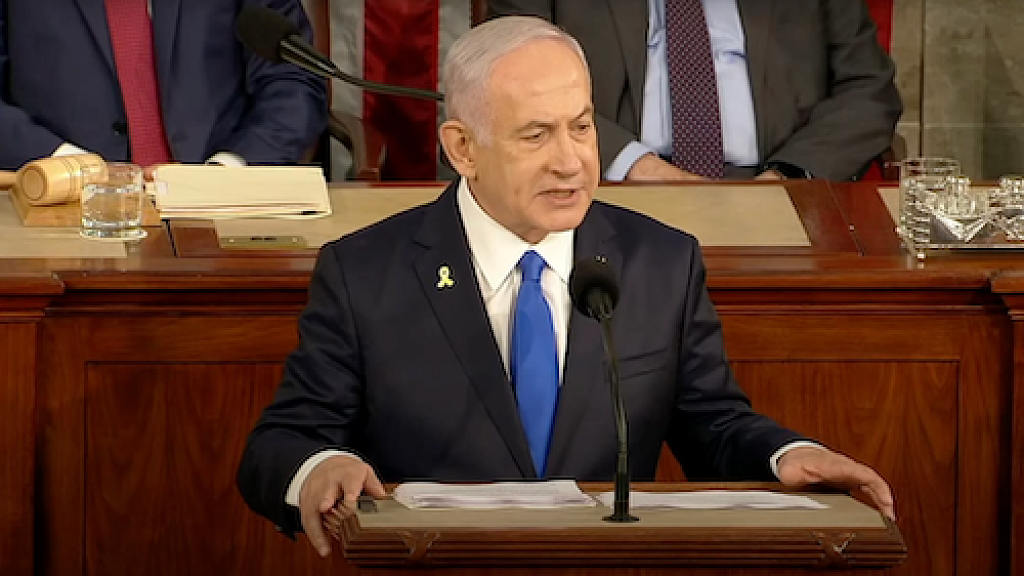 WATCH Israeli PM Netanyahu Delivers Address to U.S. Congress Netanyahu Mocks Gays for Gaza Likens It to Chickens for KFC