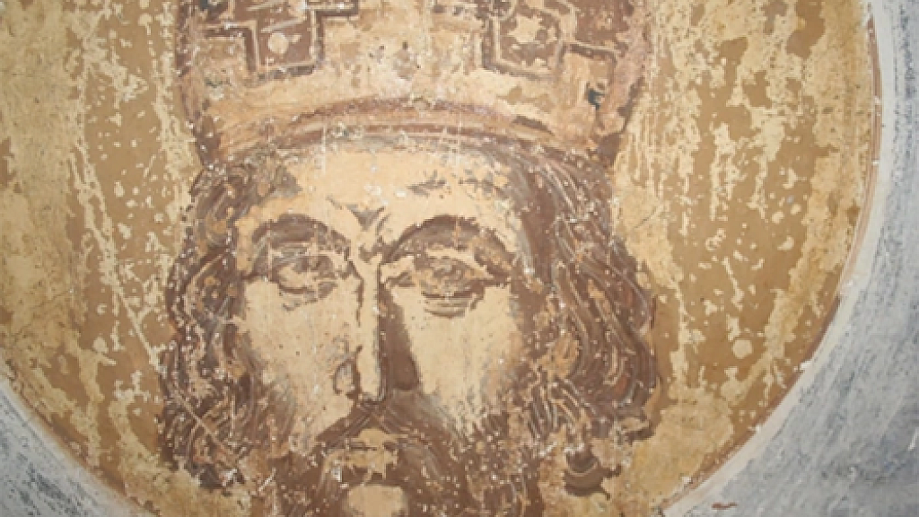 Portrait of last Christian emperor of Constantinople and Byzantine found in Greece