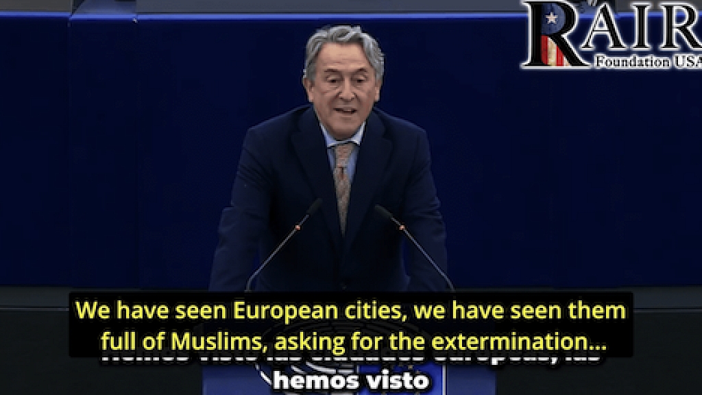 Spanish MEP Islamophobia is an Invention of the Antisemitic Left to Intimidate Europeans and Force Them to Accept This Invasion Video