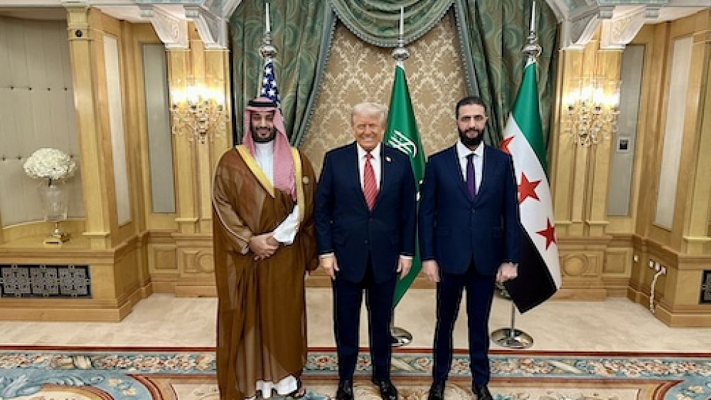 President Trump Meets with Former Terrorist Leader and Syrian President Al Sharaa in Saudi Arabia Lifts Sanctions Against Syria