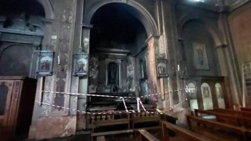 Islamized Italy Christians Devastated as Armed Moroccan Migrant Burns Historic Church and Nativity Ruins 17th Century Organ Before Christmas Video