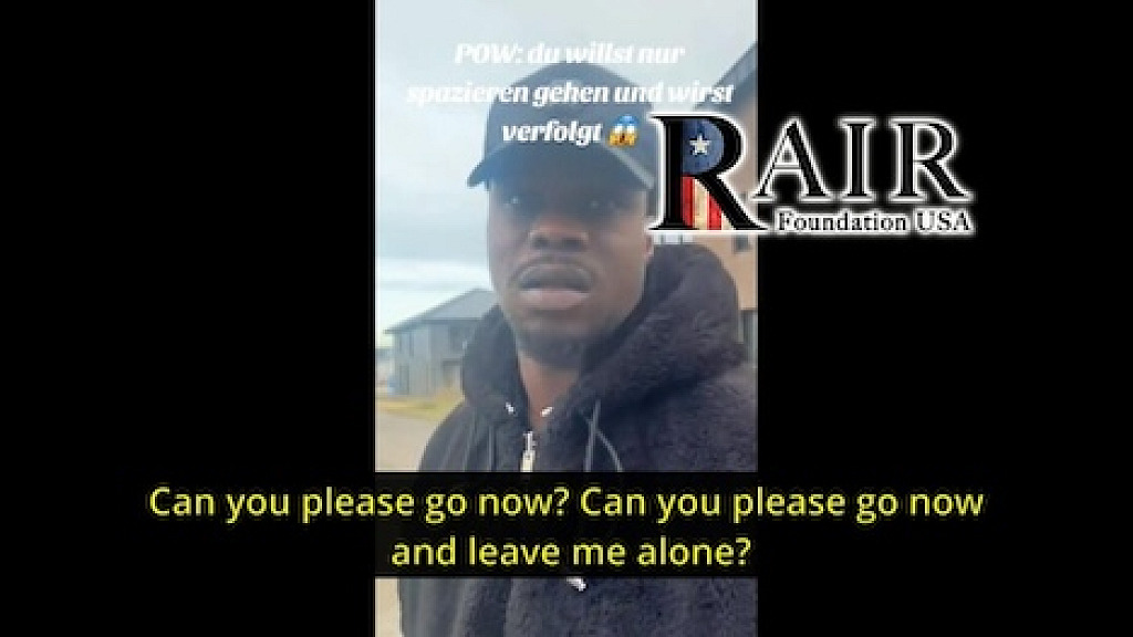 Migrant Sexually Harasses Woman Pushing Baby Stroller in Germany Video