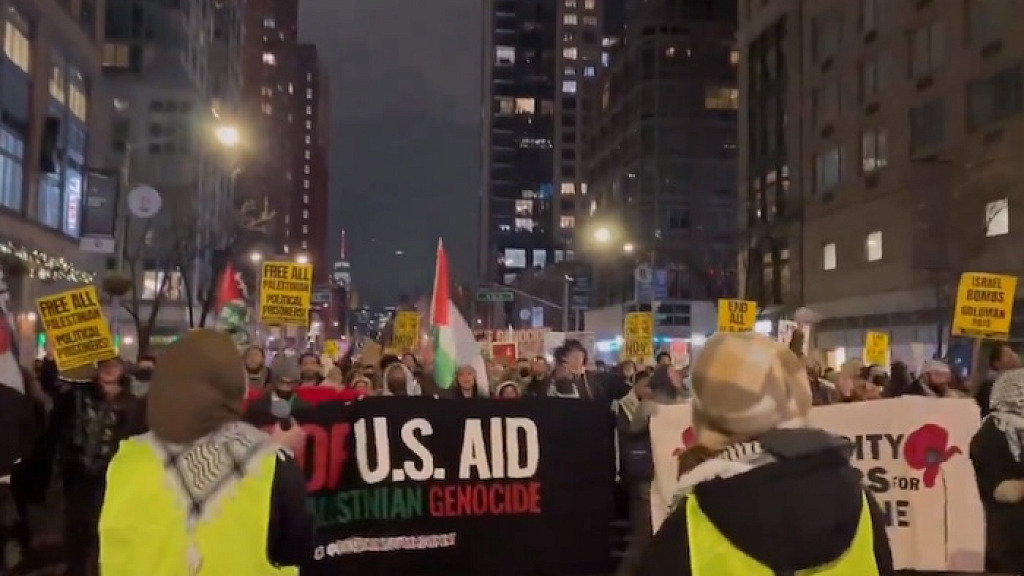 MASSIVE Pro Hamas Protesters March Towards Times Square to Ruin New Years for Millions of Fellow Americans