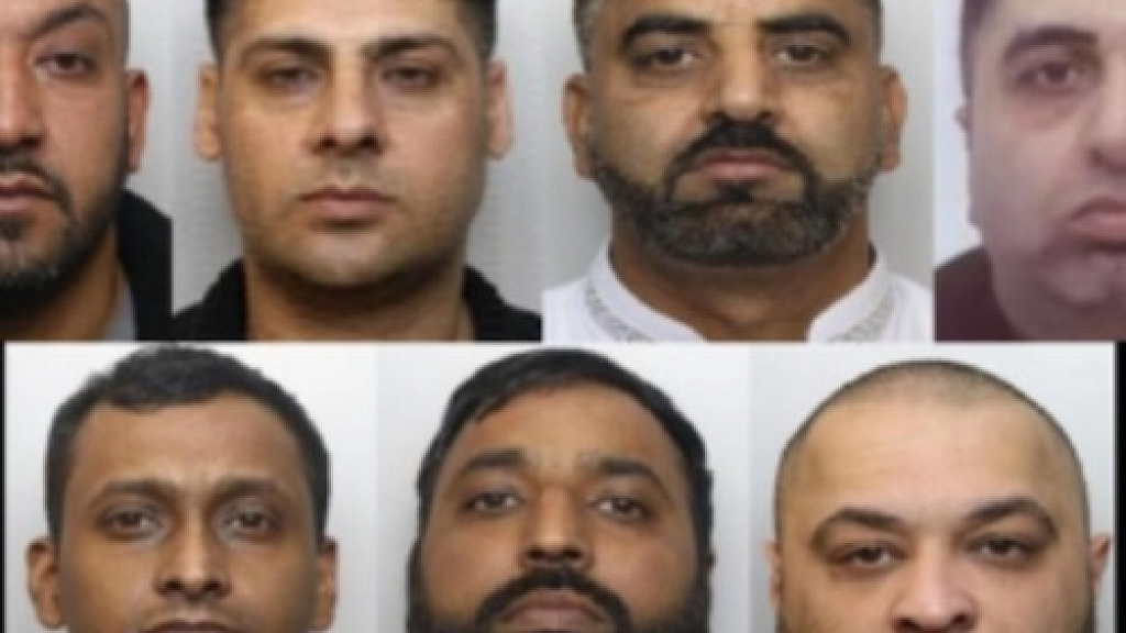 Rotherham Seven Child Rape Grooming Gang Members Jailed over Abuse of 11 and 15 Year Old Girls